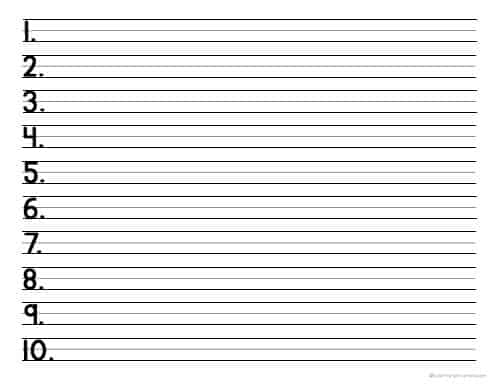 make your own blank handwriting worksheet