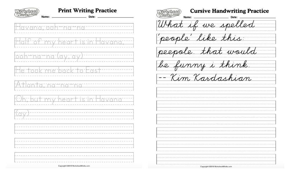 make your own handwriting worksheet for kids