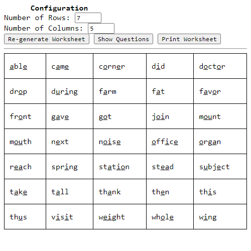 make your own missing letter worksheet