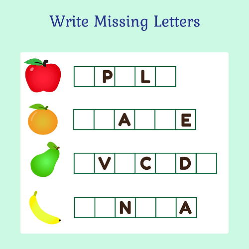 make your own missing letter worksheet