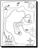 Free Treasure Map Coloring Pages | Download Printable Pirate ...