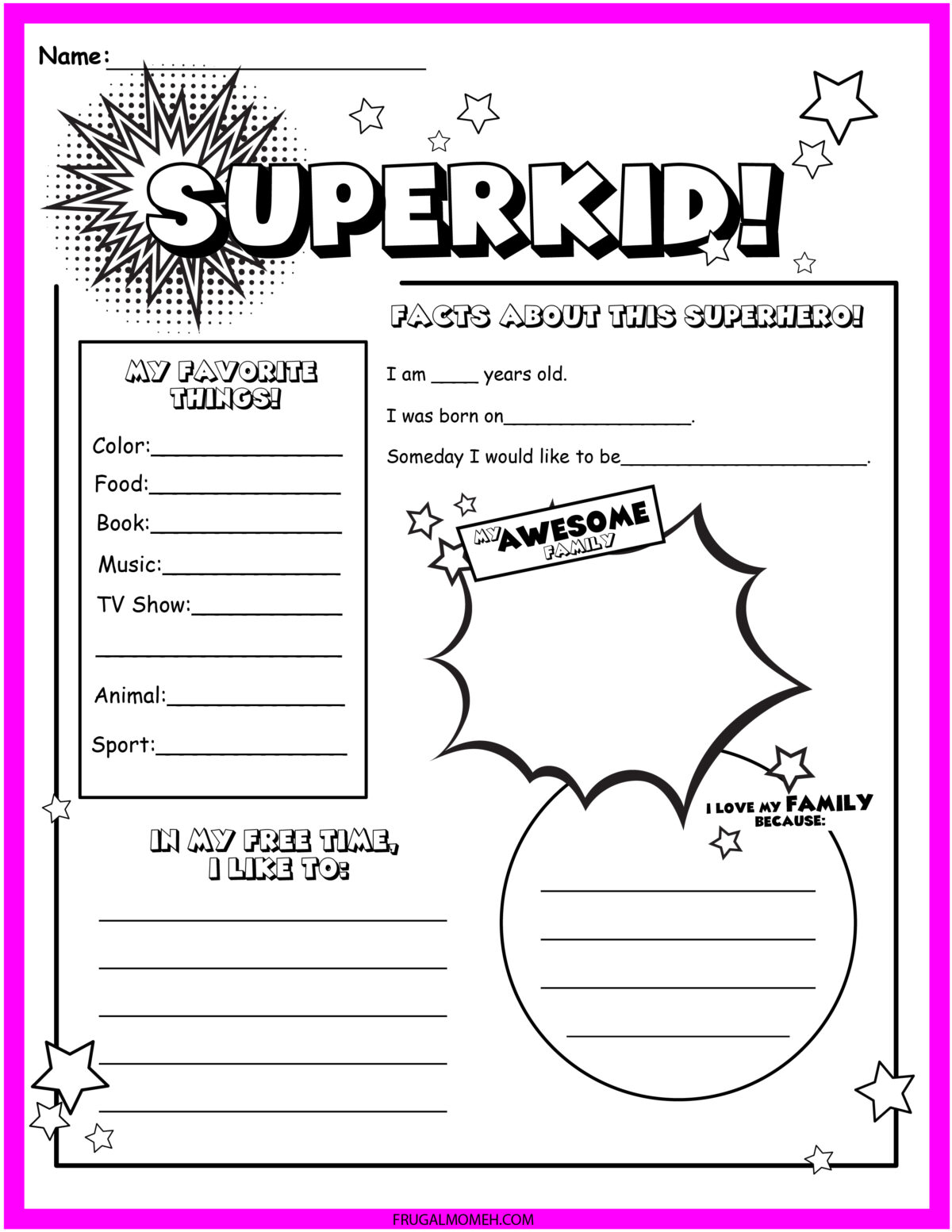 FREE Printable Superhero Worksheets & Activity Sheets Frugal Mom Eh