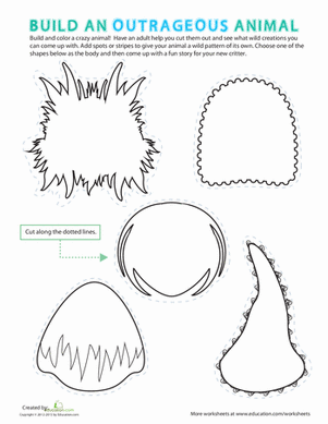 make your own worksheet for kindergarten