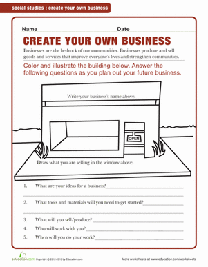 make your own worksheet for kindergarten