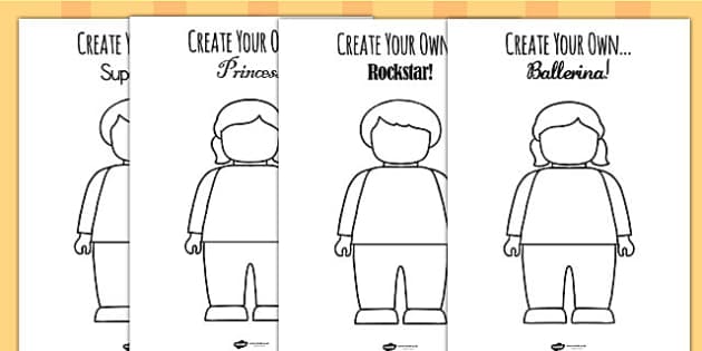 Create Your Own Toy Figure Challenge Worksheet / Worksheets ...