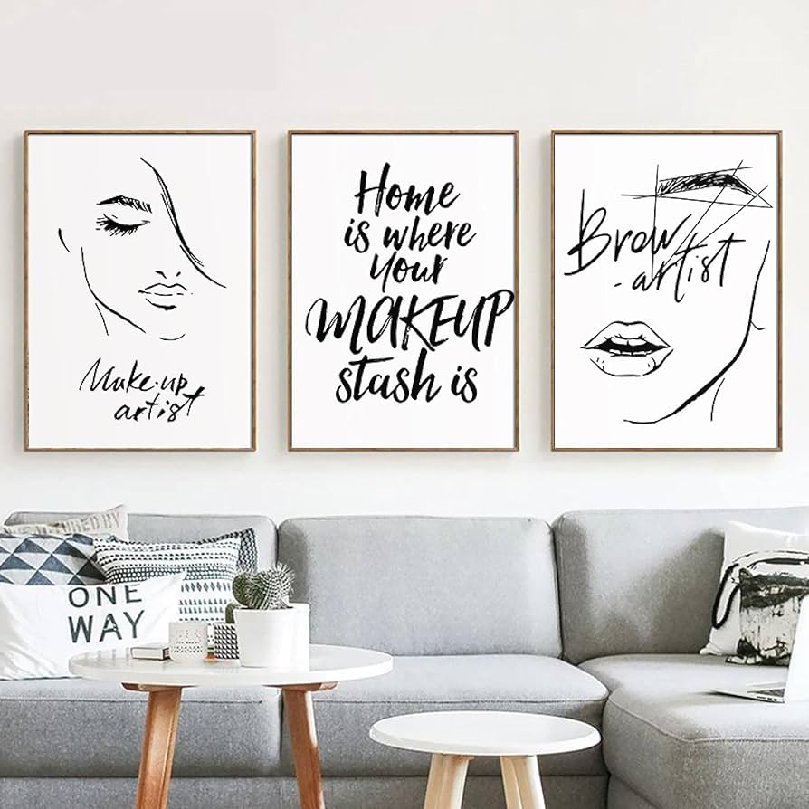 makeup wall art printable free