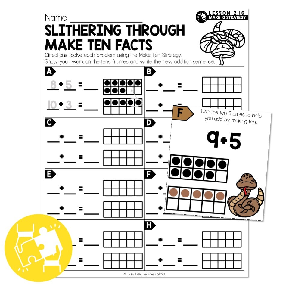 making 10 worksheet first grade