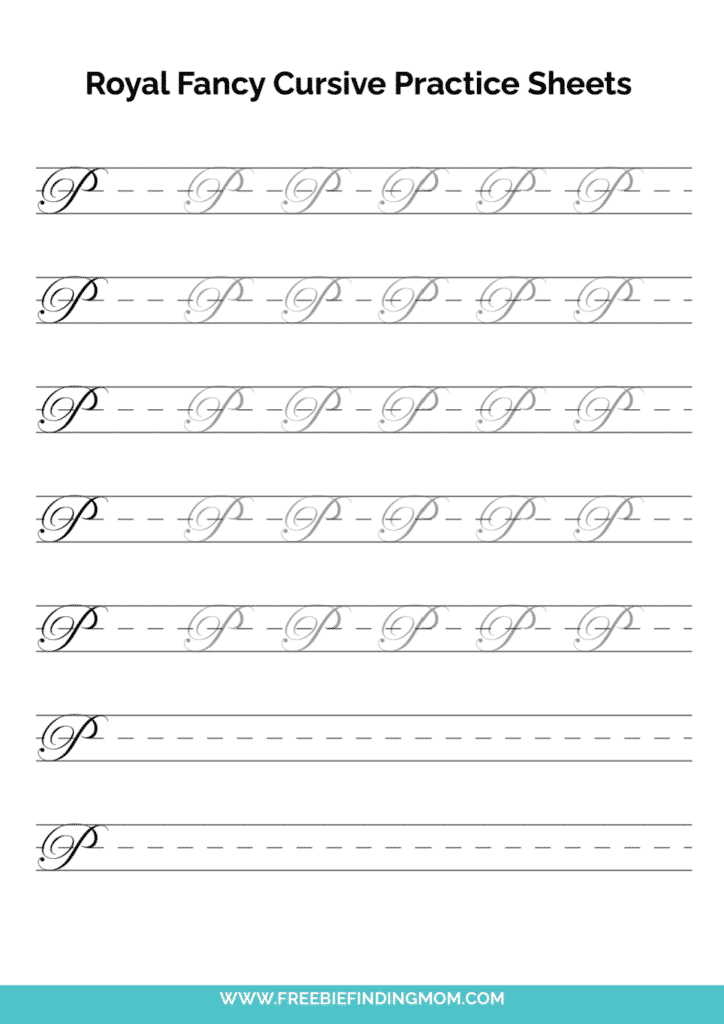 making cursive worksheet
