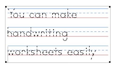 making cursive worksheet