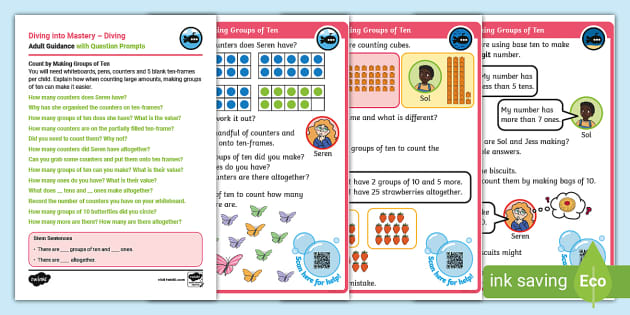 making groups of ten worksheet