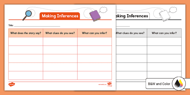 making inferences graphic organizer