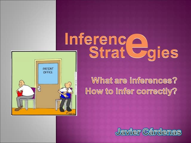 Making inferences (definition, strategies, exercises) | PPT