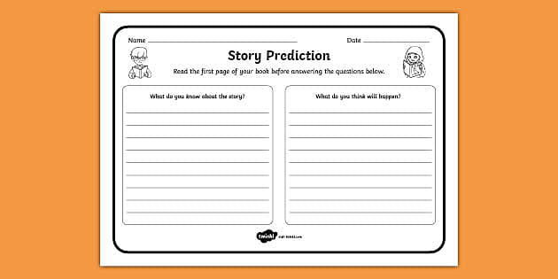 Story Prediction Reading Comprehension Worksheet - Twinkl