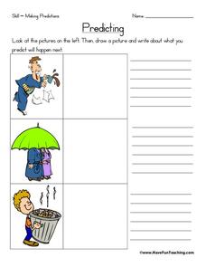 Making Predictions Worksheet for 2nd - 3rd Grade | Lesson Planet