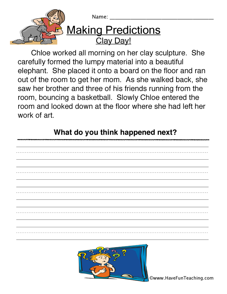 Clay Day Predictions Worksheet  