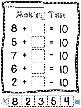 Making 10 Worksheets (15 Make a 10 Practice Activities for Sums of 10)