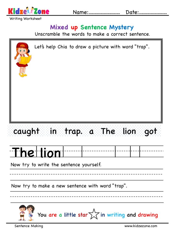 ap word family Unscramble worksheet - KidzeZone