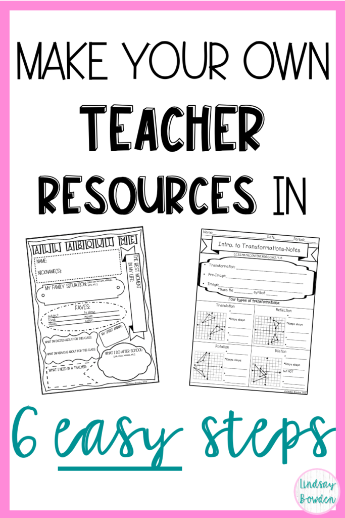 Make Worksheets in 6 Easy Steps - Lindsay Bowden