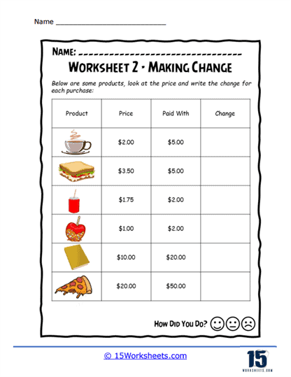 Making Change Worksheets - 15 Worksheets Library