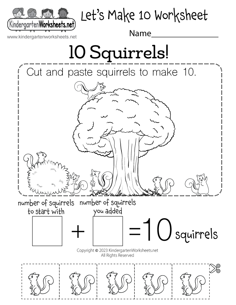 Lets Make 10 Worksheet - Free Printable, Digital, &  PDF