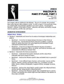 malcolm x worksheet
