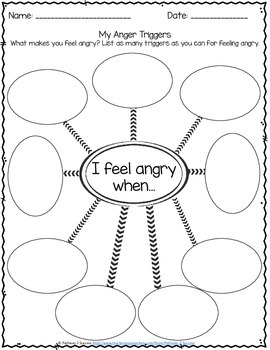 Anger Management Worksheets by Pathway 2 Success | TPT