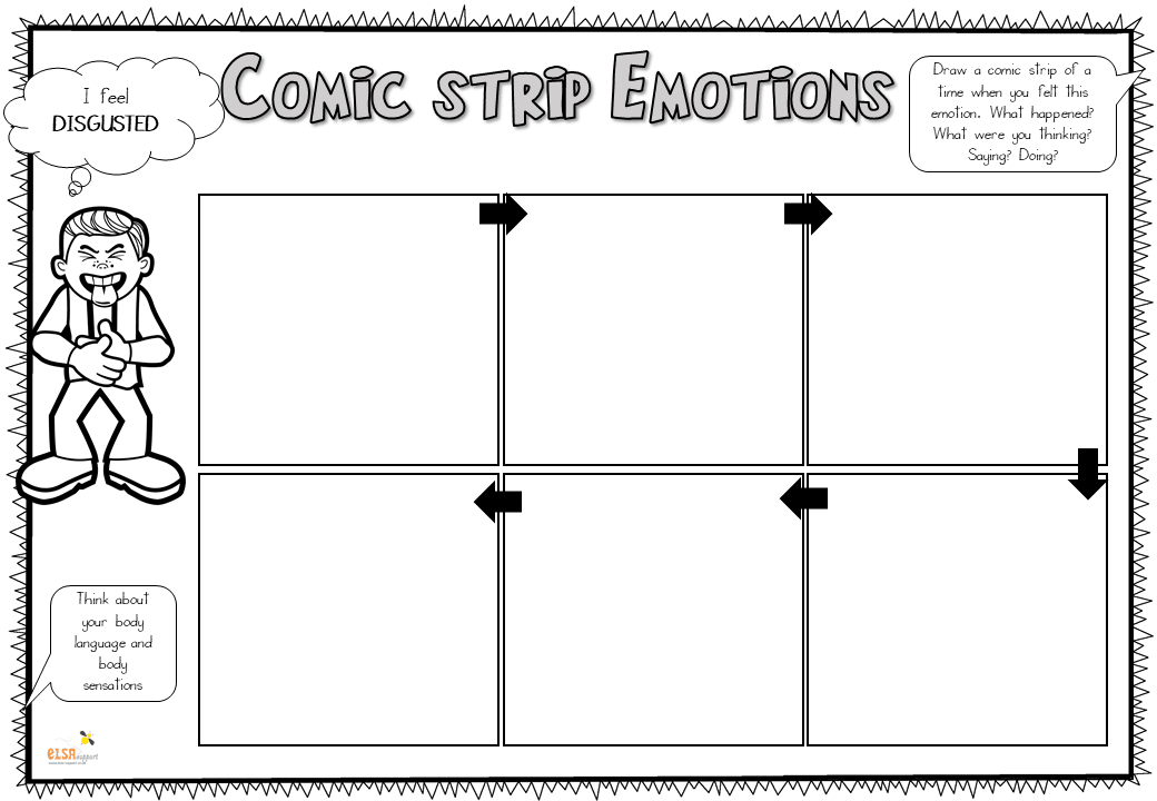 Feelings and Emotions Worksheets - Item 238 - Elsa Support