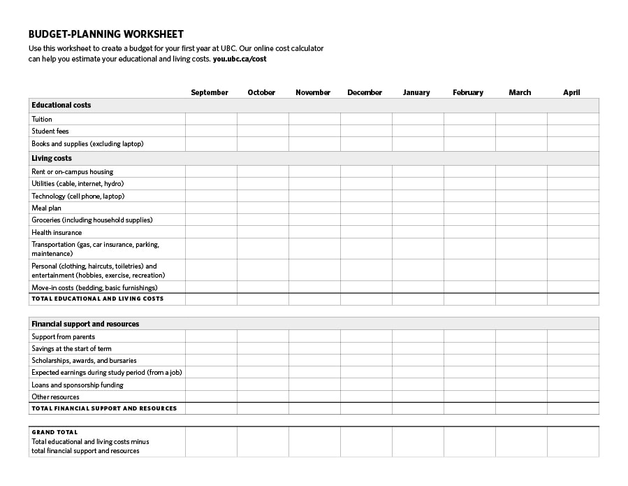50 Money Management Worksheets [Excel, Word, PDF] - TemplateArchive