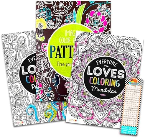 Amazon.com: Advanced Adult Coloring Book Set - Pack of 3 Premium ...