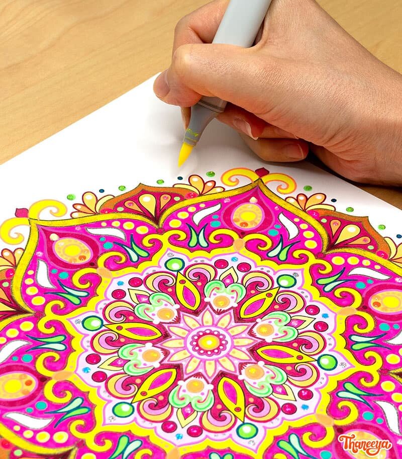 Detailed Mandala Coloring Pages by Thaneeya McArdle - Set of 10 ...
