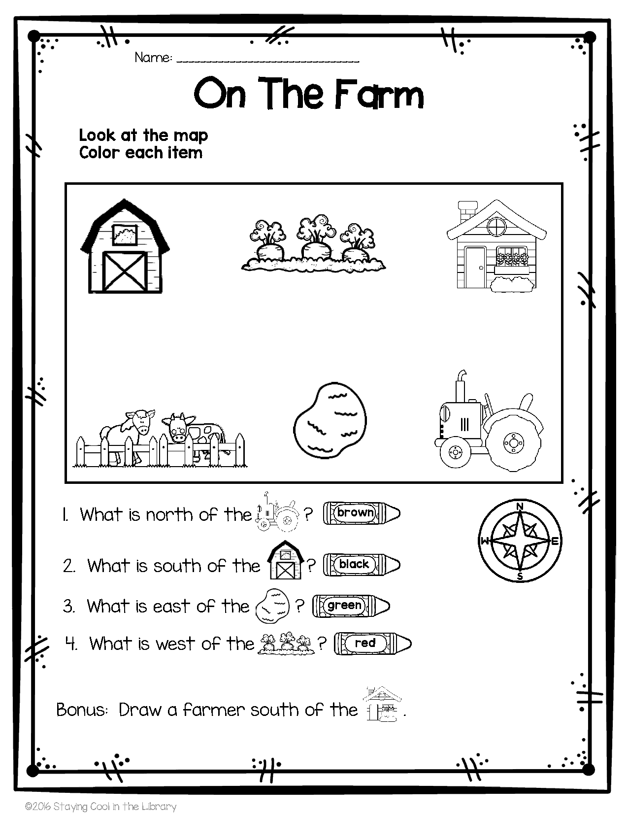 map activities printable worksheet
