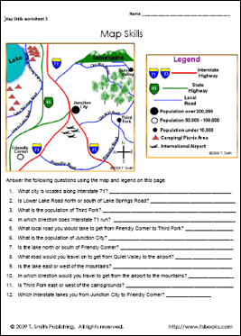 map elements worksheet
