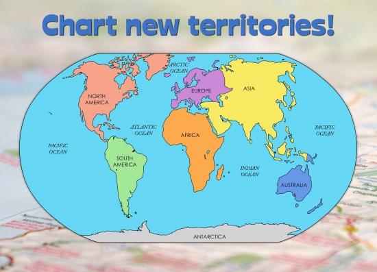 map of the world worksheet
