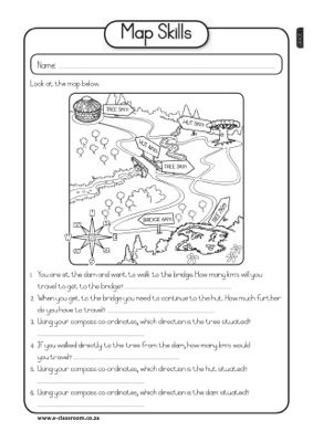 map reading practice worksheet