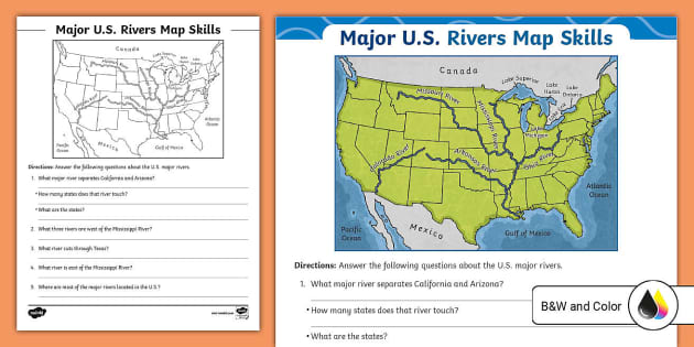 map skills worksheet 5th grade