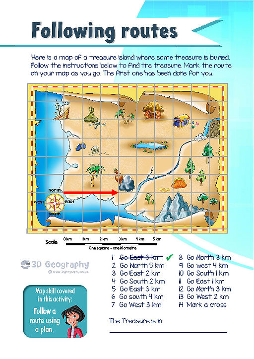 Map skills worksheets