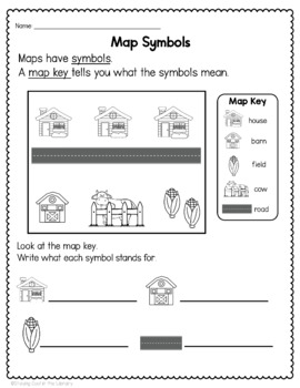 Map Skills - Worksheets and Printables by Staying Cool in the Library