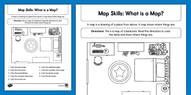 Second Grade Map Skills: What is a Map? Activity - Twinkl