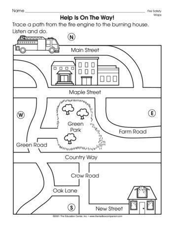 mapping worksheet for kindergarten