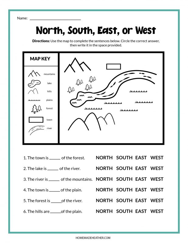 Free Map Activity Printables for Little Explorers » Homemade Heather