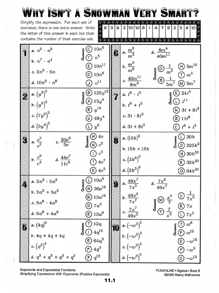 Marcy Mathworks Worksheets Library