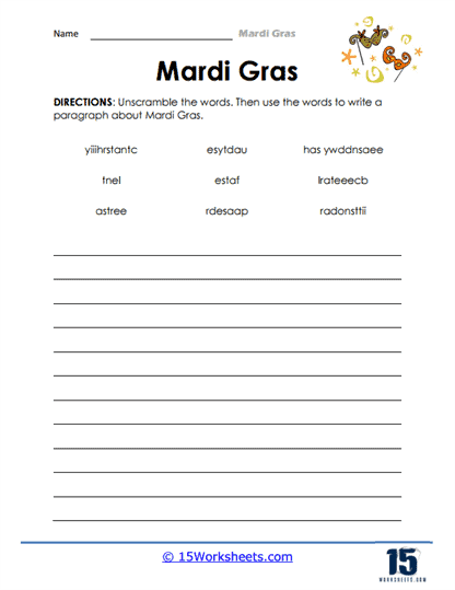 Mardi Gras Worksheets - 15 Worksheets Library
