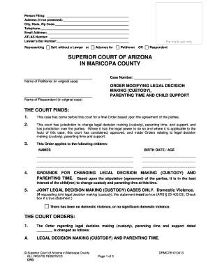 maricopa county child support worksheet