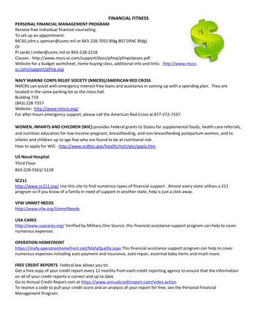 marine corps financial worksheet