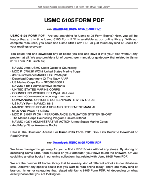 Usmc 6105 Pdf - Fill Online, Printable, Fillable, Blank | pdfFiller