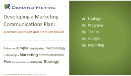 MarCom Objectives Worksheet | Demand Metric
