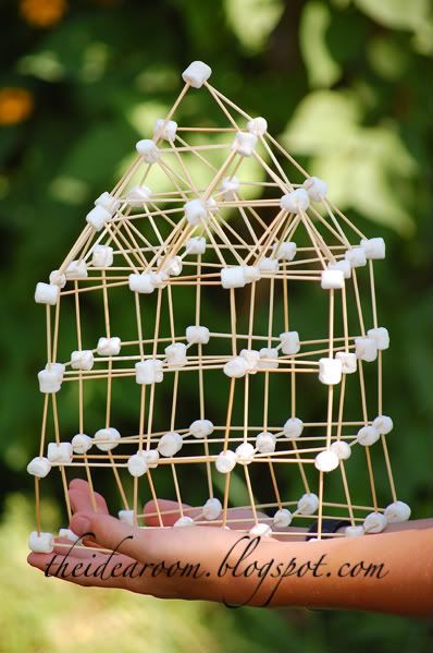 Marshmallow and Toothpick Buildings - The Idea Room