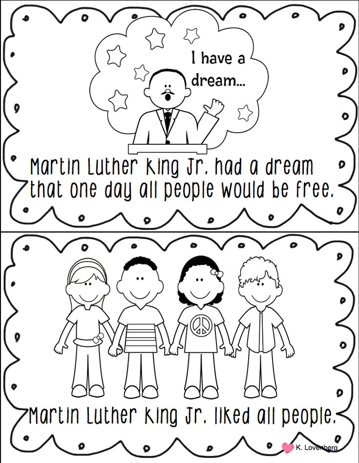 martin luther king activity sheets