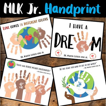 Dr. Martin Luther King Jr. Handprint Craft for Preschool