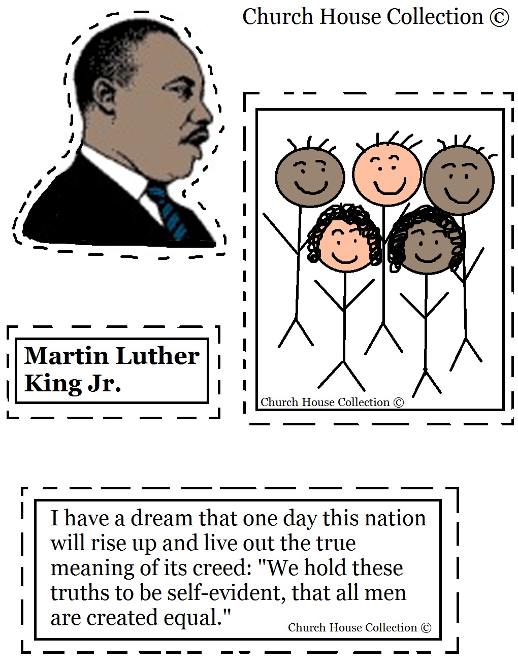 martin luther king jr day worksheet